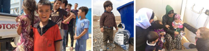 IIMSAM emergency efforts in refugee camps in Iraqi Kurdistan