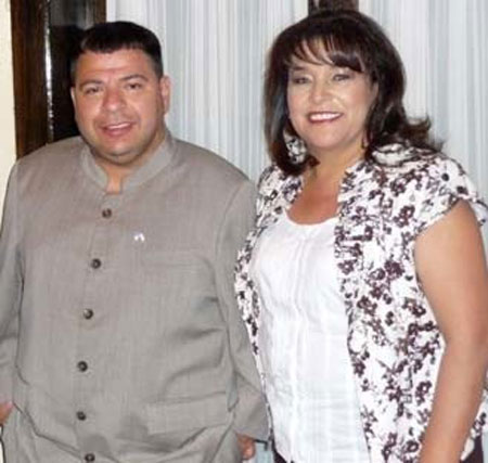 SG Remigio Maradona with Margarita Gallegos