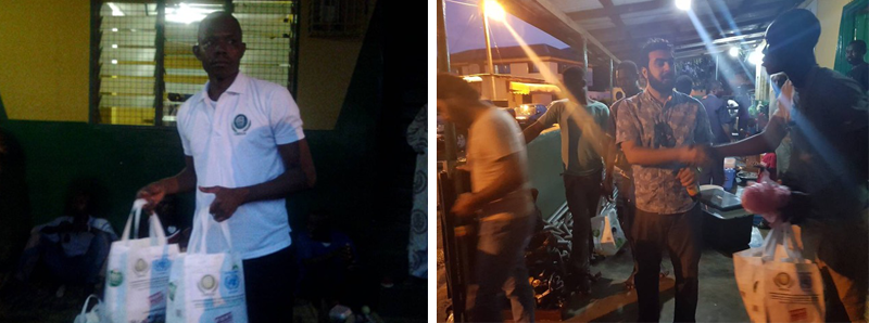 Mr.Mohamed Elsayed F. Saad in Ghana Distributes Food Items