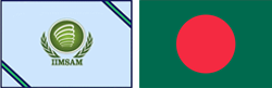 Flags of IIMSAM and Bangladesh