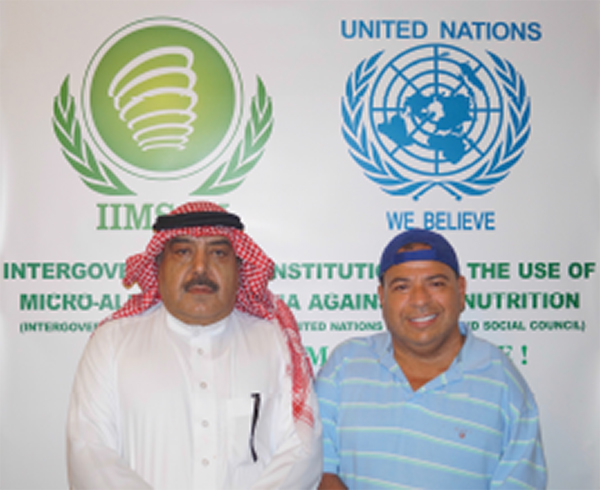 Secretary General Maradona and H. E. Ambassador Sheikh Dr. Mohammed Saleh Al Dhahry