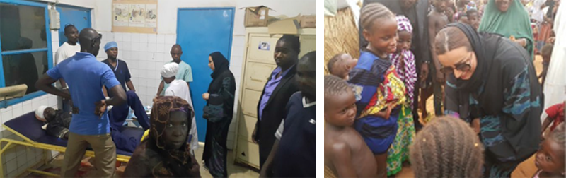GWA Dr. Khalil visiting an orphanage/charity in Niamey