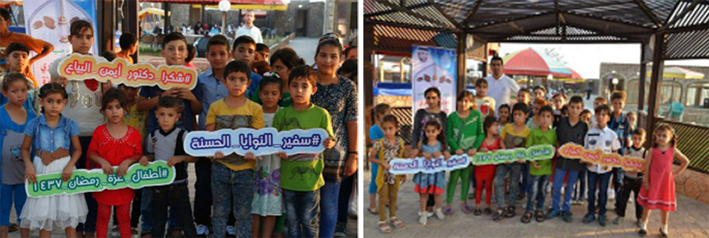 Dr. Ayman Al-Bayaa Sponsors Iftar to 300 Impoverished Families and An Orphanage in Gaza
